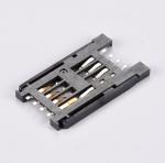 6P＋2P With Switch　SIM Card Connector,Hinged type,H2.5mm